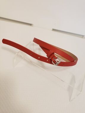 Nautica Red Skinny Belt Size XXL, PREPPY, COLORFUL